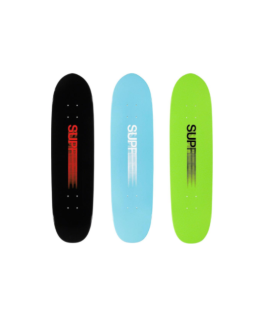 Supreme Motion Logo Cruiser Skateboard Deck (Set of 3) Black, Blue ...